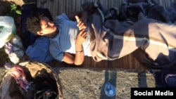 Luis Manuel Otero Alcántara, en la etapa final de su peregrinación.