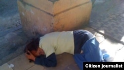 Reporta Cuba, mendigos. Foto: Ángel E. Escobedo.