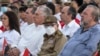 Una imagen de archivo del general Raúl Castro, flanqueado por Miguel Díaz-Canel y Manuel Marrero, presidente y primer ministro de la isla. (AP/Ramón Espinosa).