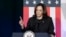 La vicepresidenta de Estados Unidos, Kamala Harris, habla en un acto de campaña el 17 de julio de 2024, en Kalamazoo, Michigan (AP Photo/Carlos Osorio)