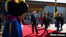 El presidente Donald Trump en Corea del Sur durante la visita oficial