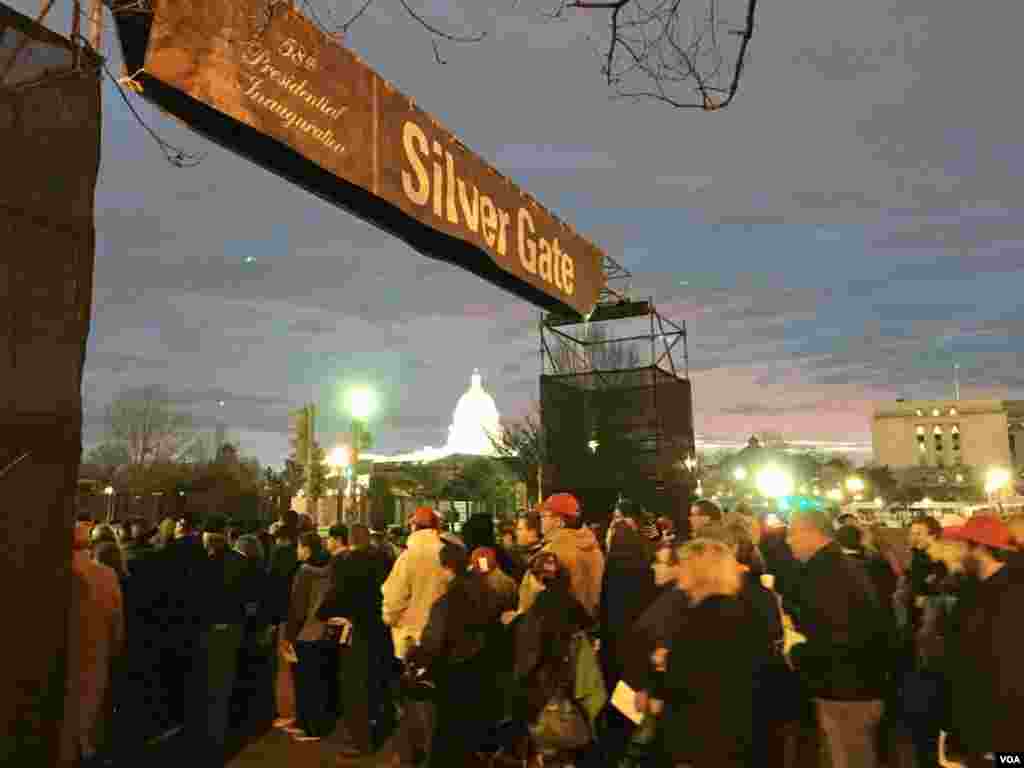 Asistentes a la juramentación de Trump