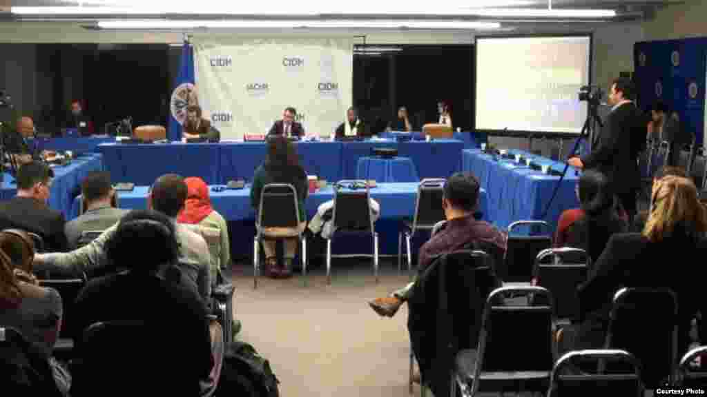 Vista general de la audiencia del CIDH sobre derechos de minorías sexuales en Cuba.