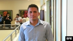 Eliécer Ávila, joven opositor.