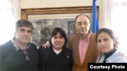 De izq. a der., Carlos Payá, Regis Iglesia, Alejo Vidal-Quadras y Rosa María Payá.