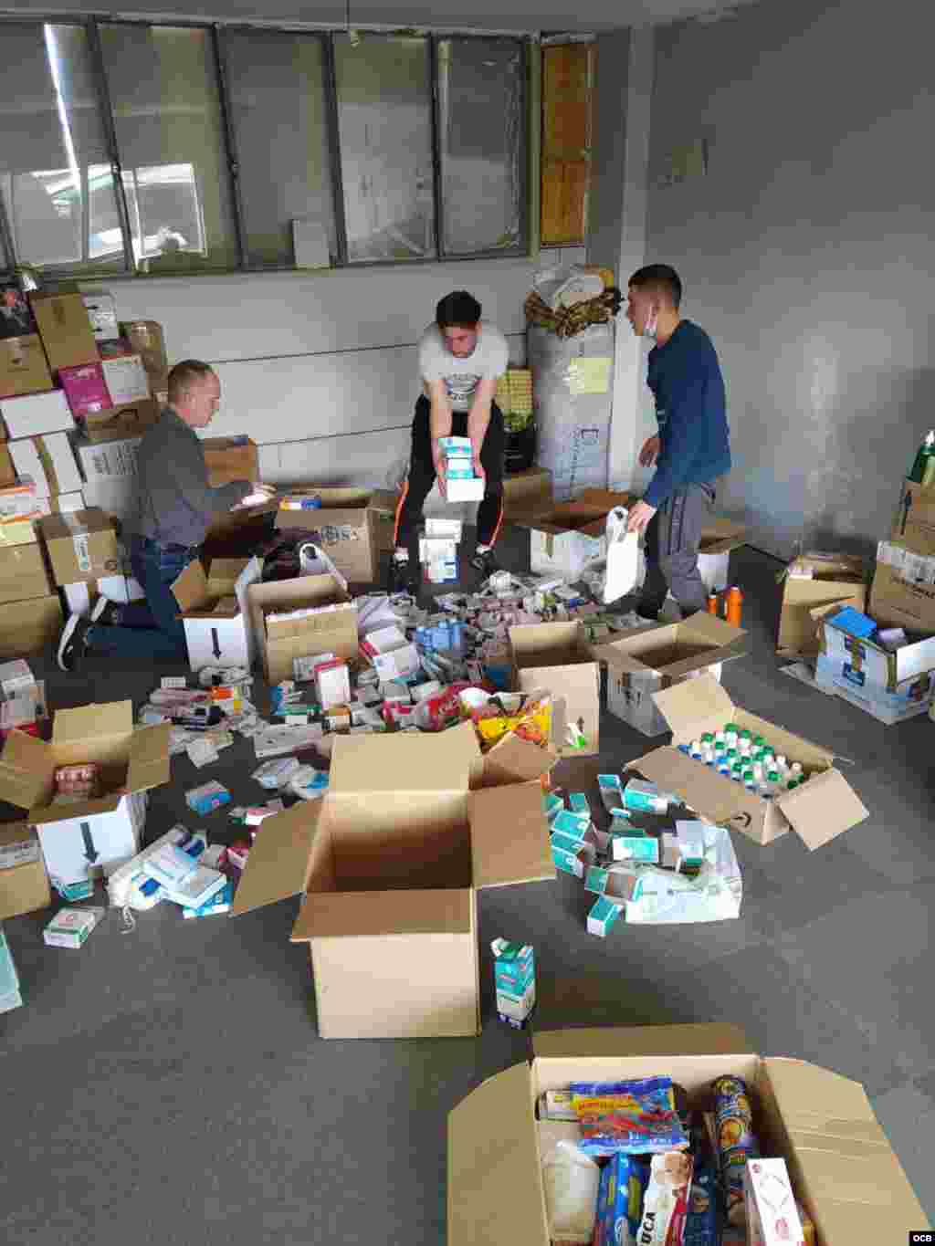 Recogida de medicinas, alimentos y otros artículos para Ucrania desde Madrid.