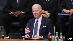 Presidente Joe Biden en la cumbre de OTAN sobre invasión rusa a Ucrania.