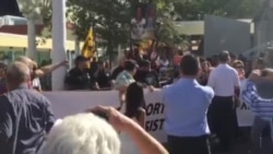 José Luis García Pérez (Antúnez) y opositores se manifiestan José Luis García Pérez (Antúnez) y opositores se manifiestan