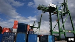 Detalle de la terminal de contenedores de la Zona Especial de Desarrollo del Mariel