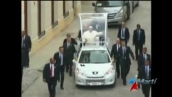 Papa Francisco es recibido a su llegada a la Catedral de La Habana Papa Francisco es recibido a su llegada a la Catedral de La Habana