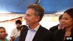 El candidato electoral de la oposición, Mauricio Macri.