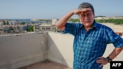 Pablo Beltrán, jefe del equipo negociador del ELN, fotografiado en La Habana el 18 de octubre de 2018.