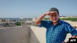 Pablo Beltrán, jefe del equipo negociador del ELN, fotografiado en La Habana el 18 de octubre de 2018.