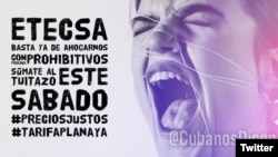 Campaña "Bajen los precios de Internet" en Cuba.