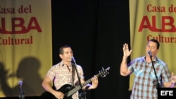 "Buena Fe" en un concierto homenaje al cumpleaños de Fidel Castro.