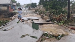Así quedaron algunas calles de Holguín tras el impacto de Melissa.