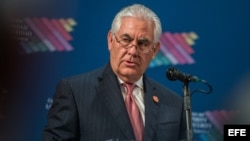 El secretario de Estado de EEUU, Rex Tillerson.
