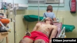 Fariñas fue conducido esta tarde al hospital